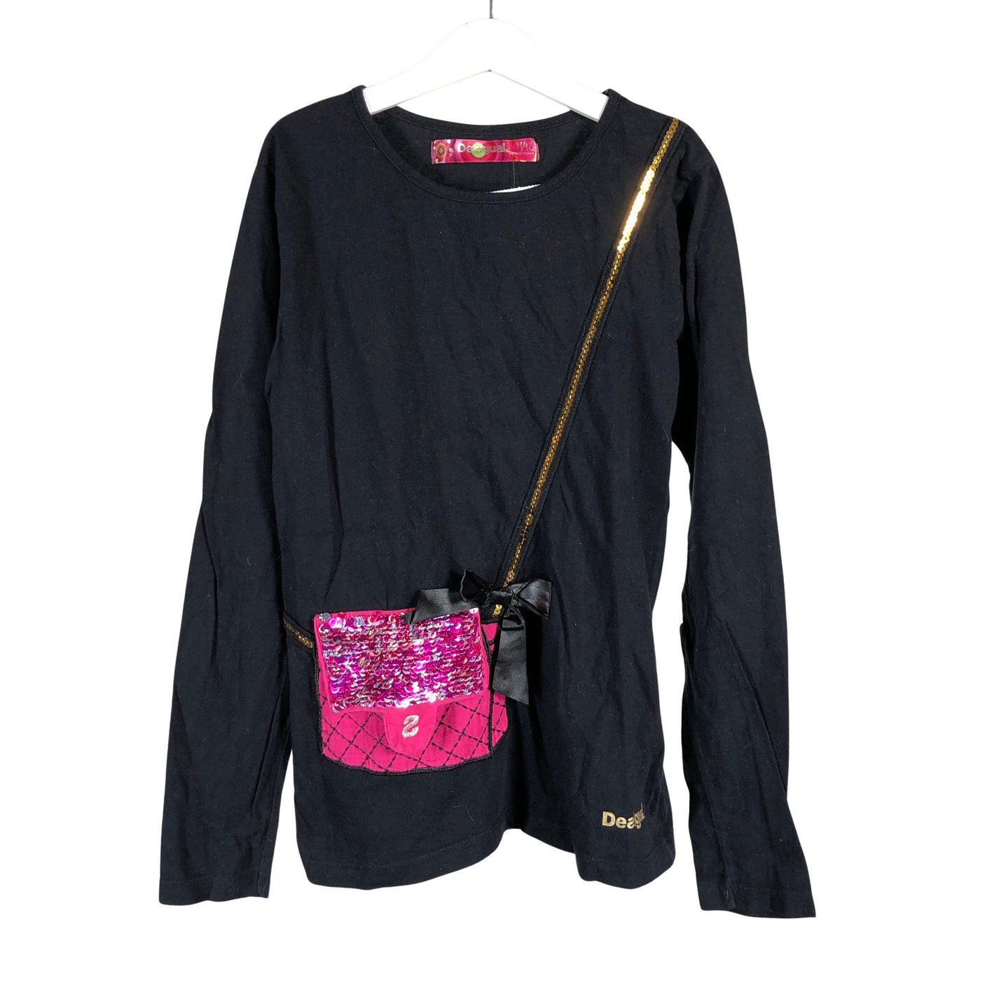 Tyttöjen Desigual - Trikoopaita, koko 146 - 152 - Musta (1)