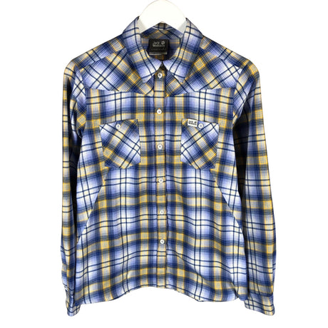 Naisten Jack Wolfskin - Flanellipaita, koko 36 - Vaaleansininen ()