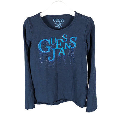 Tyttöjen Guess - Trikoopaita, koko 134 - 140 - Sininen ()