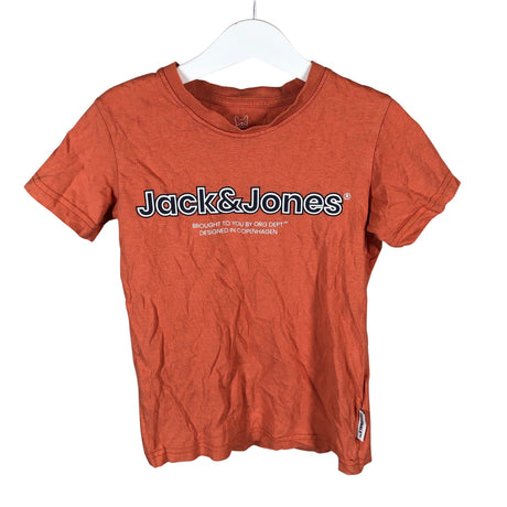 Poikien Jack & Jones - T-paita, koko 122 - 128 - Oranssi ()