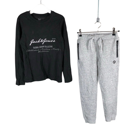 Unisex Name It - Collegehousut, koko 122 - 128 - Harmaa ()