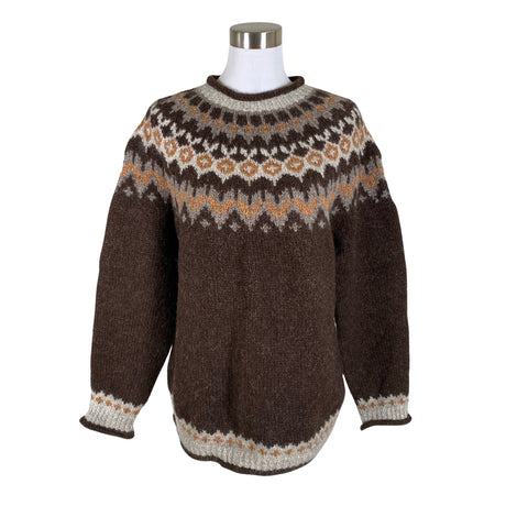 Naisten Handmade - Neulepaita, koko 40 - Ruskea ()