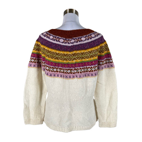Naisten Handmade - Neulepaita, koko 40 - Luonnonvalkoinen (2)