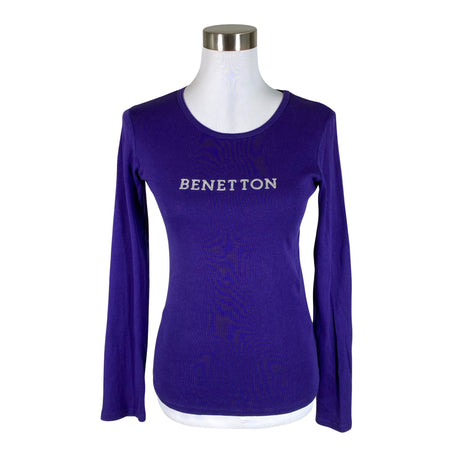 Naisten Benetton - Trikoopaita, koko 34 - Violetti ()
