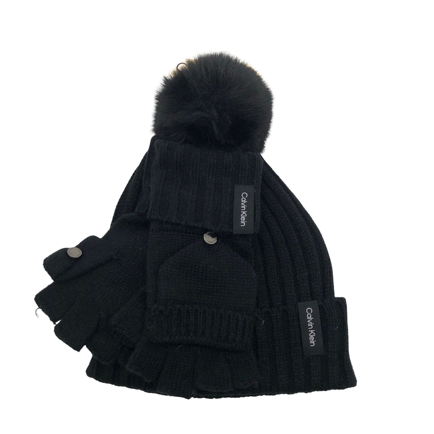 Naisten Calvin Klein - Talvipipo, koko 52 - 54 cm - Musta (1)