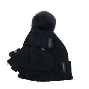 Naisten Calvin Klein - Talvipipo, koko 52 - 54 cm - Musta (1)