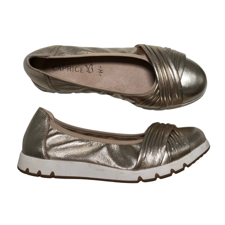 Naisten Caprice - Ballerinat, koko 38 - Kulta ()