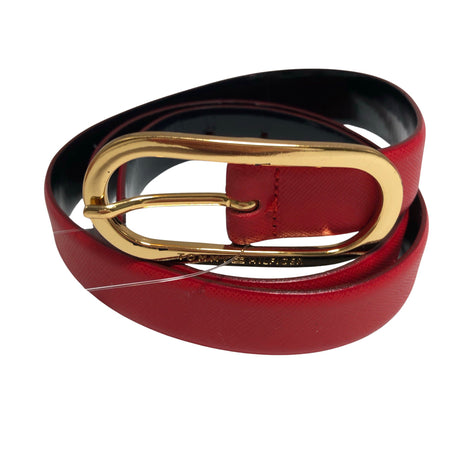 Naisten Tommy Hilfiger - Nahkavyö, koko Ei kokoa - Punainen ()