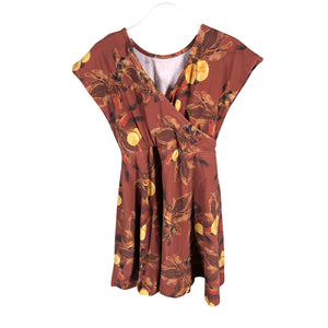 Tyttöjen Kaiko - Trikoomekko, koko 122 - 128 - Ruskea (2)