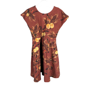 Tyttöjen Kaiko - Trikoomekko, koko 122 - 128 - Ruskea (1)