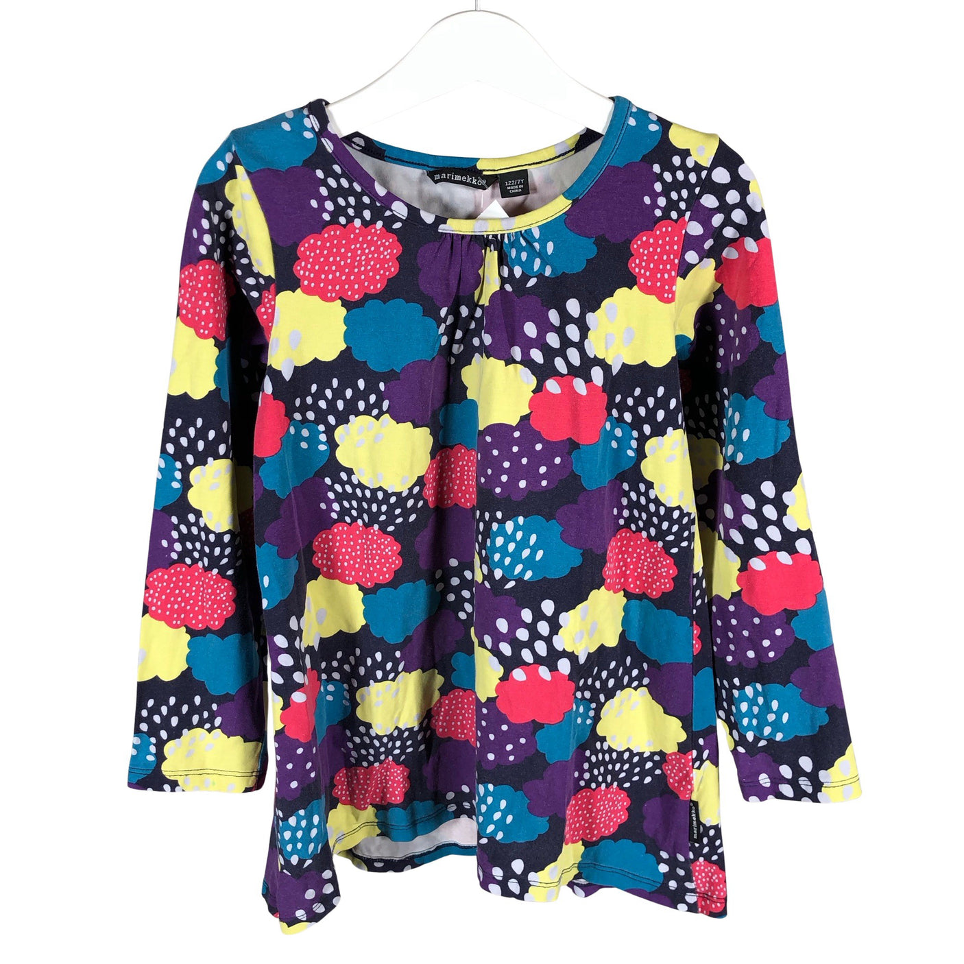 Tyttöjen Marimekko - Trikootunika, koko 116 - 122 - Violetti (1)