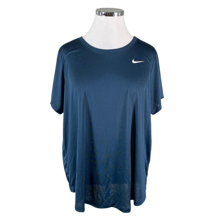 Naisten Nike - Urheilupaita, lyhyet hihat, koko 44 - Sininen ()