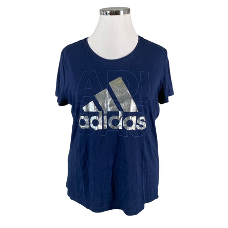 Naisten Adidas - T-paita, koko 42 - Sininen ()