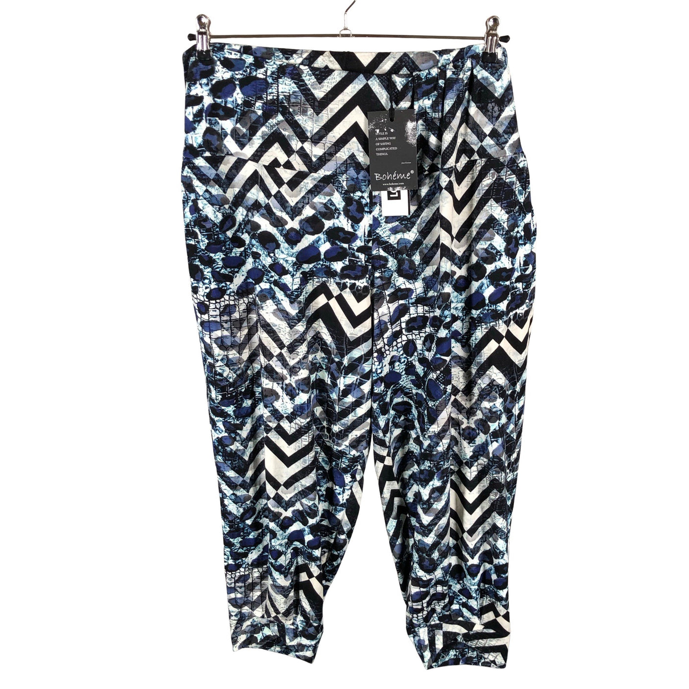 Naisten Bohéme - Trikoohousut, koko 44 - Sininen (1)