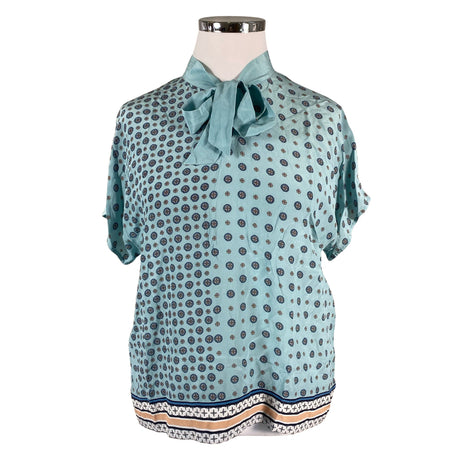 Naisten Marc Cain - Lyhythihainen pusero, koko 42 - Vaaleansininen ()