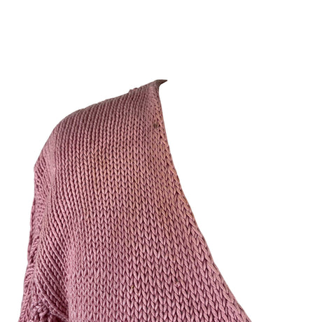 Naisten Handmade - Neulepaita, koko 44 - Vaaleanpunainen (2)