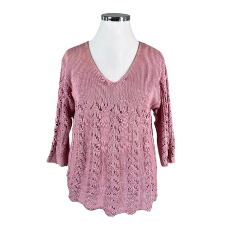 Naisten Handmade - Neulepaita, koko 44 - Vaaleanpunainen ()