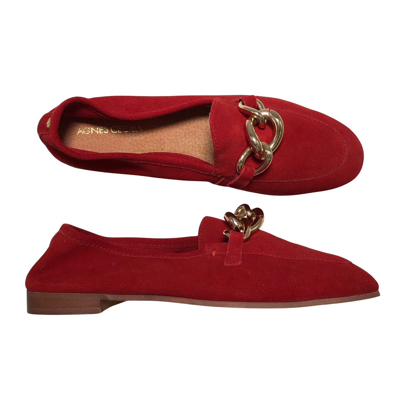 Naisten Agnes Cecilia - Loaferit, koko 41 - Punainen (1)