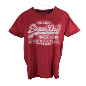 Miesten Superdry - T-paita, koko M - Viininpunainen (1)
