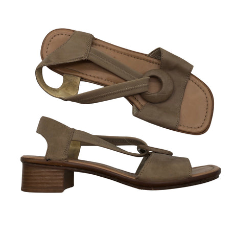 Naisten Rieker - Korolliset sandaalit, koko 38 - Beige ()