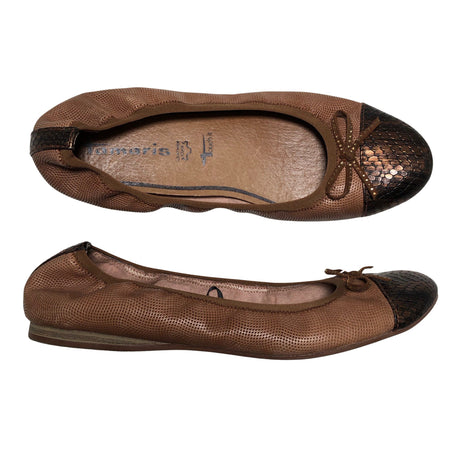 Naisten Tamaris - Ballerinat, koko 39 - Ruskea ()