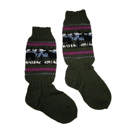 Naisten Handmade - Villasukat, koko 39 - Vihreä ()