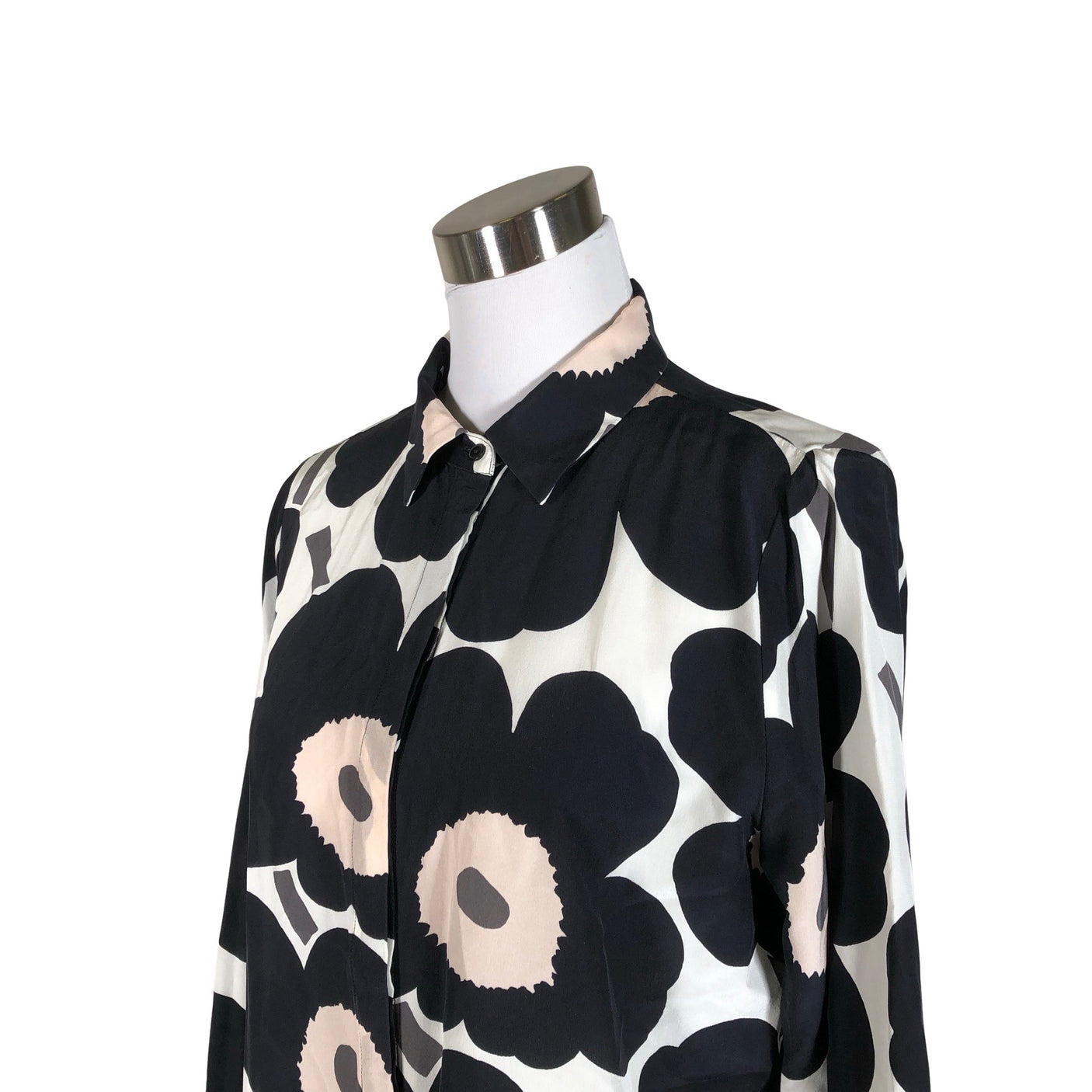 Naisten Marimekko - Sifonkitunika, koko 40 - Musta (3)