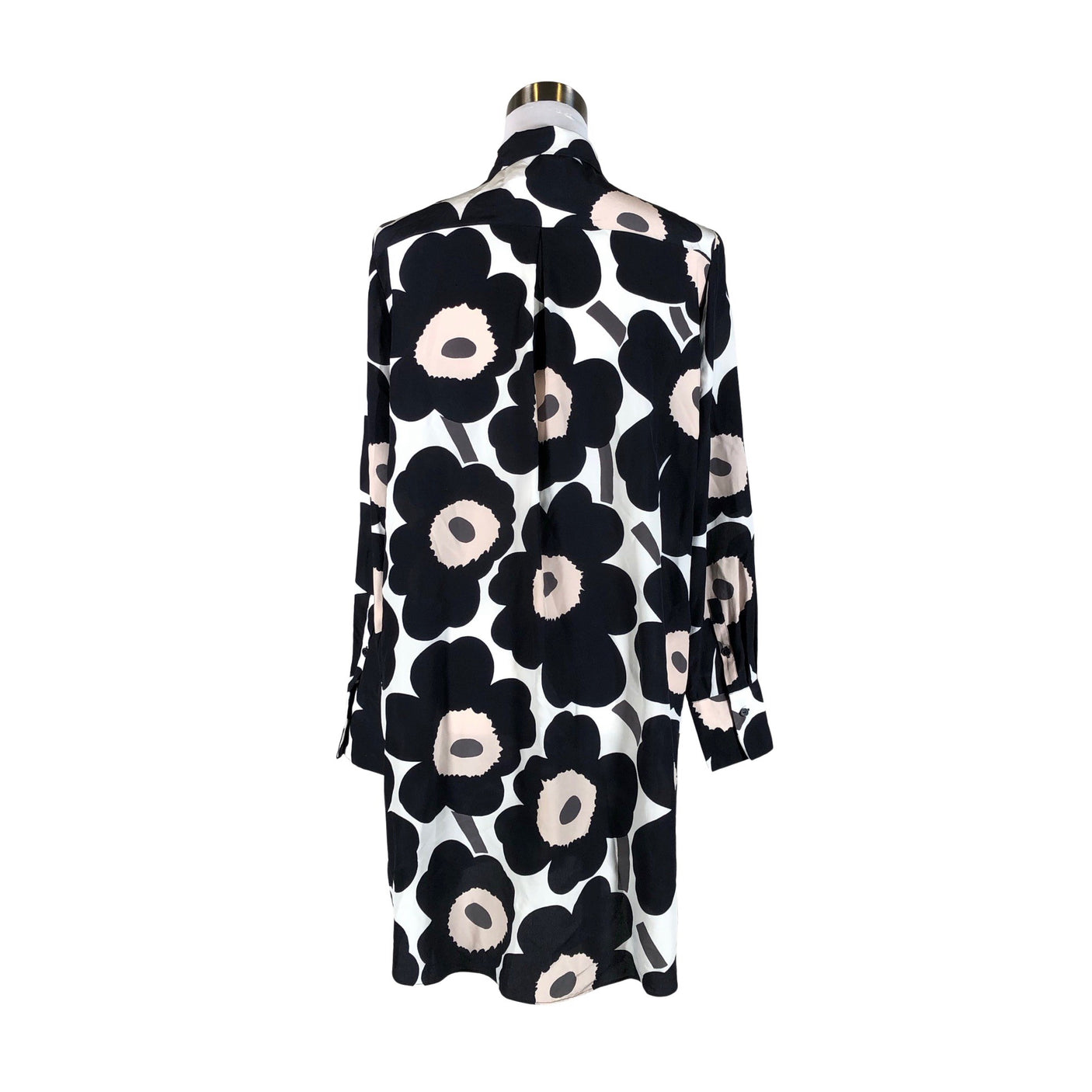 Naisten Marimekko - Sifonkitunika, koko 40 - Musta (2)