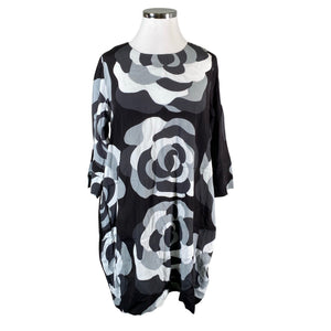 Naisten Marimekko - Sifonkimekko, koko 42 - Harmaa (1)