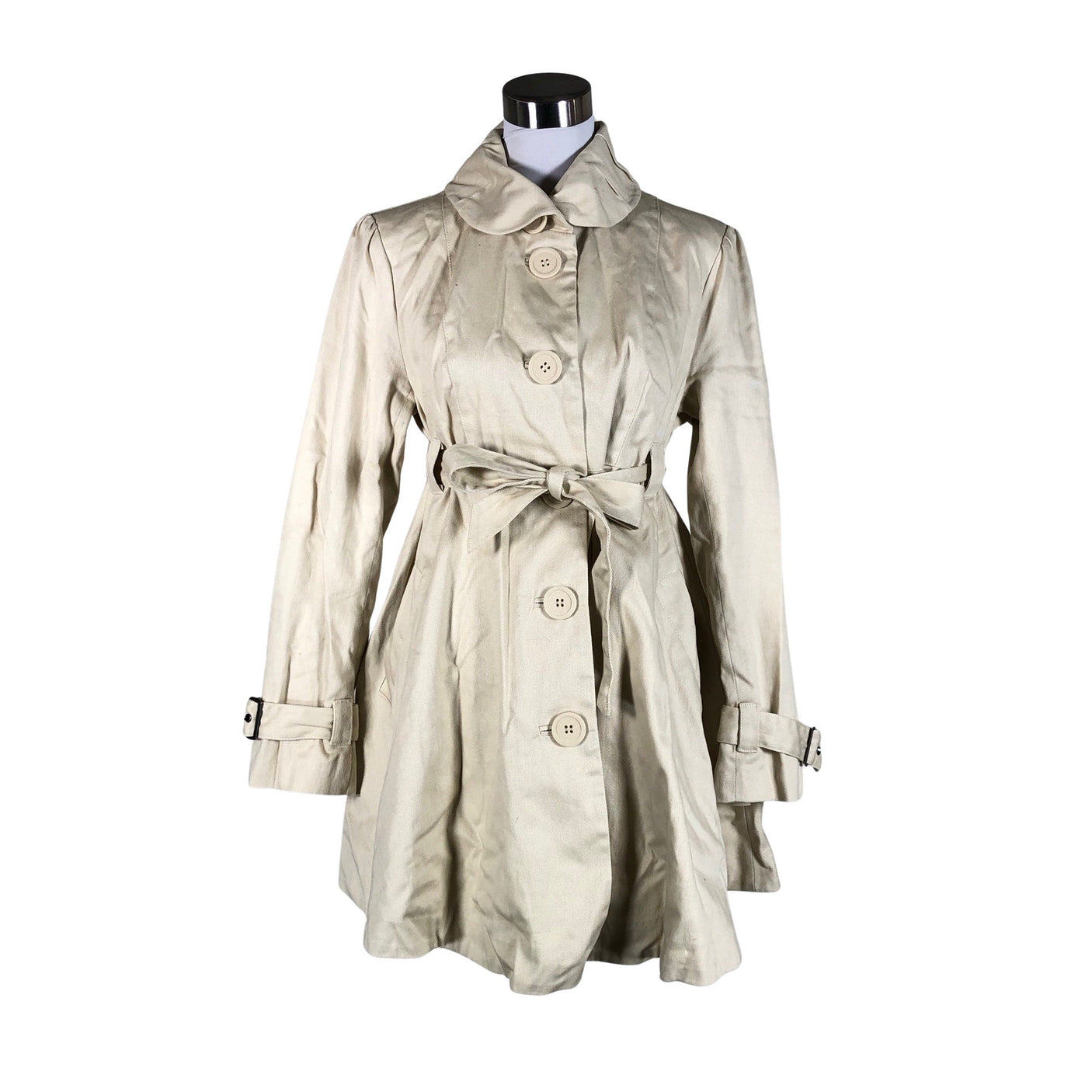 Naisten Mom2mom - Trenssitakki, koko 40 - Beige (1)