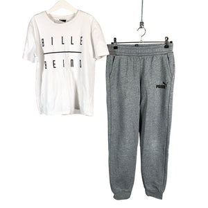 Unisex Puma - Collegehousut, koko 146 - 152 - Harmaa (1)