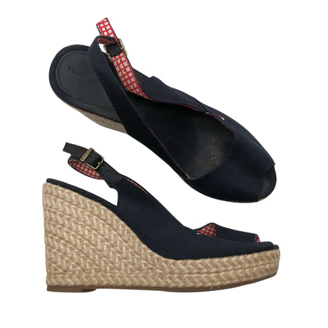 Naisten Tommy Hilfiger - Korolliset sandaalit, koko 39 - Sininen ()