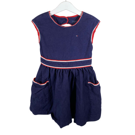Tyttöjen Tommy Hilfiger - Kangasmekko, koko 98 - 104 - Sininen ()