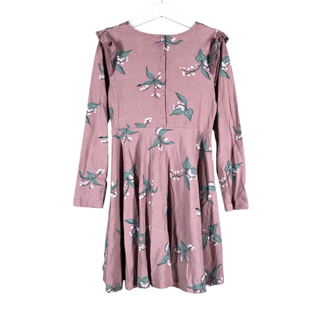 Tyttöjen Polarn O. Pyret - Trikoomekko, koko 122 - 128 - Violetti (2)