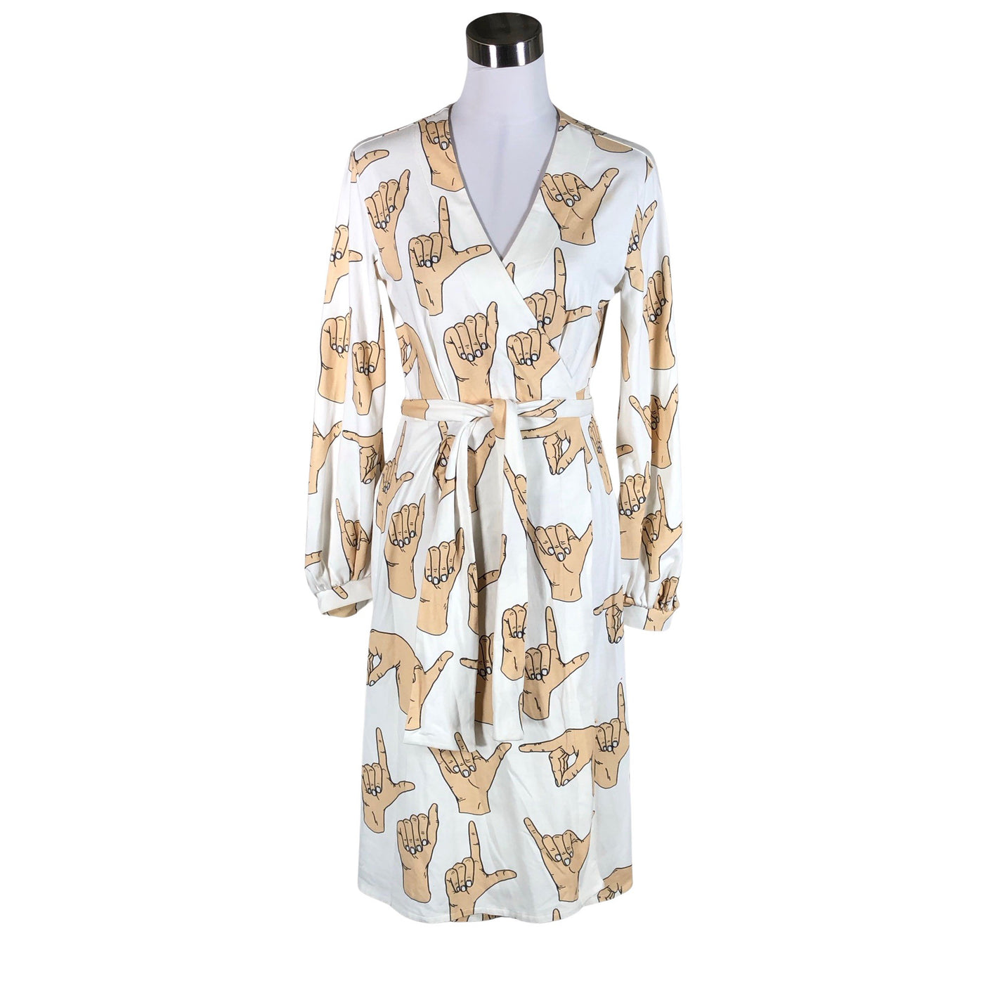 Naisten Vimma - Trikoomekko, koko 38 - Valkoinen (1)