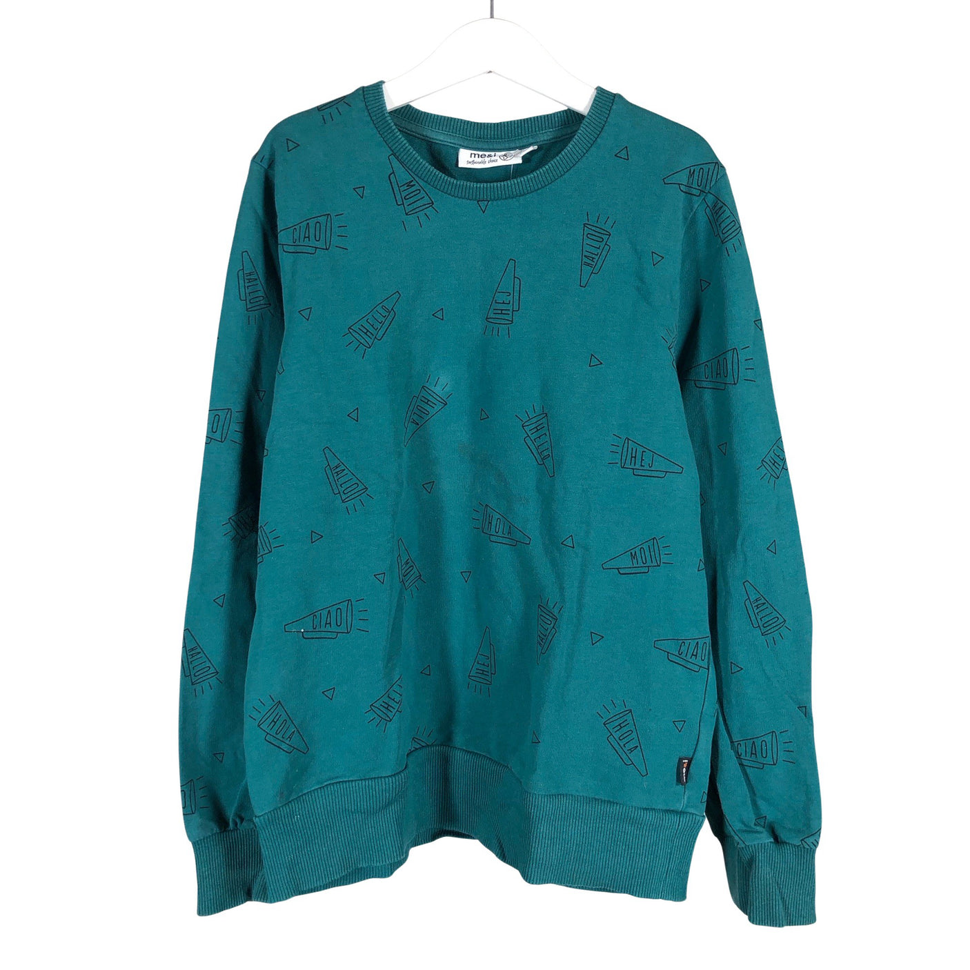 Unisex me&i - Collegepaita, koko 146 - 152 - Vihreä (1)