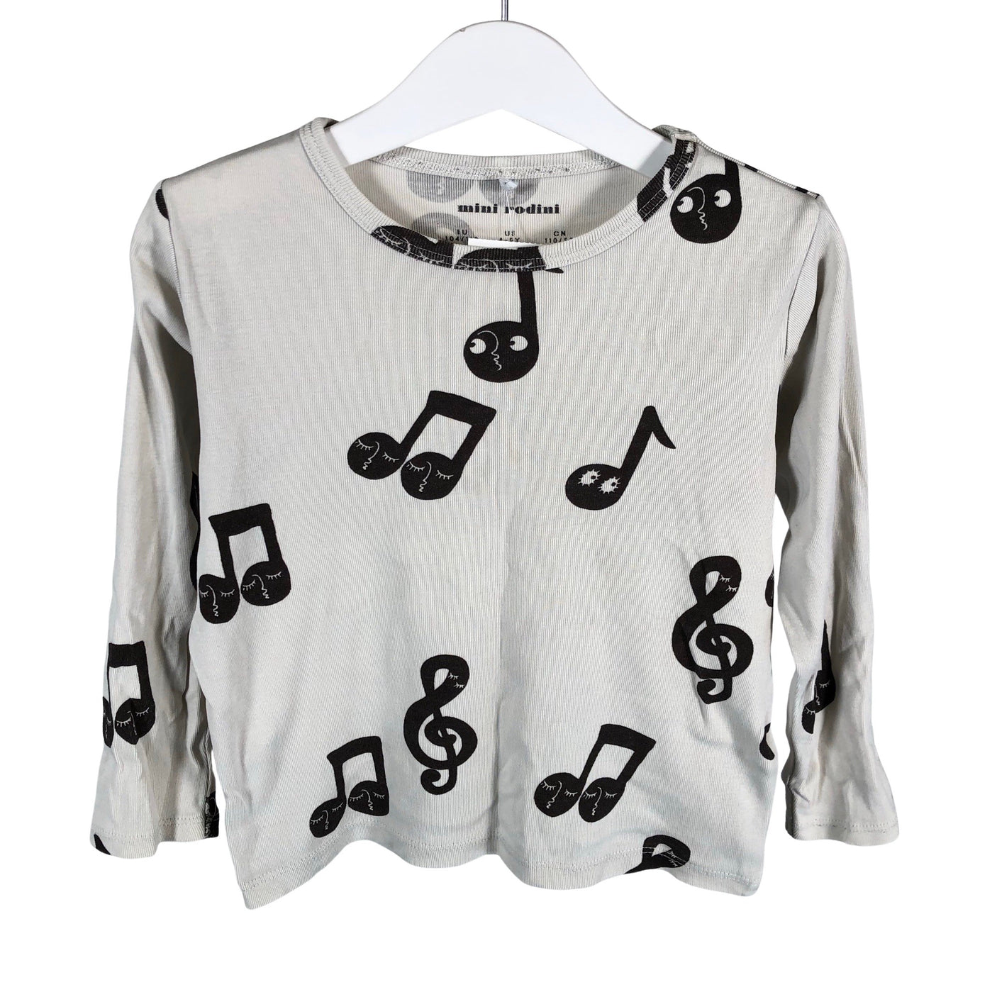 Unisex Mini Rodini - Trikoopaita, koko 104 - 110 - Harmaa (1)