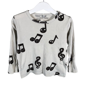 Unisex Mini Rodini - Trikoopaita, koko 104 - 110 - Harmaa (1)