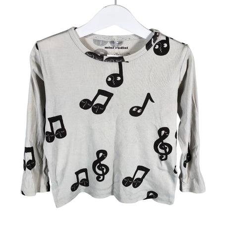 Unisex Mini Rodini - Trikoopaita, koko 104 - 110 - Harmaa ()