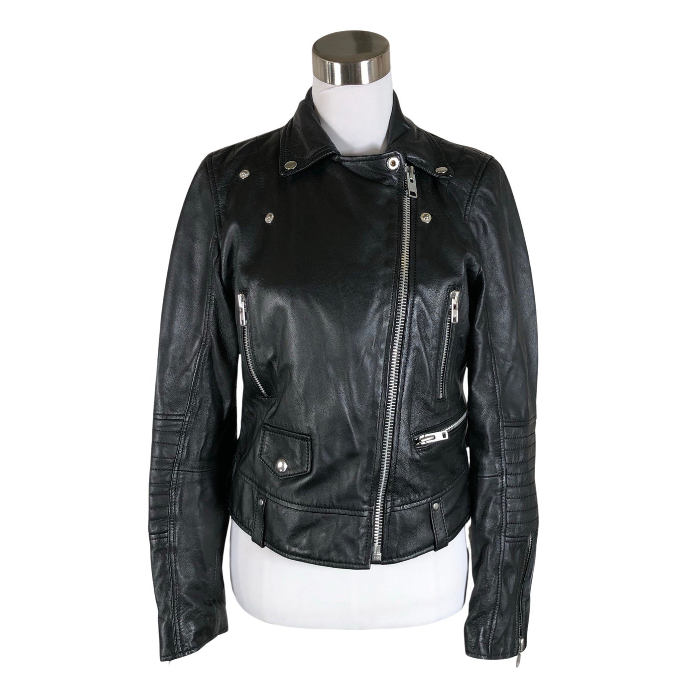 Naisten Jofama - Nahkatakki, koko 38 - Musta (3)