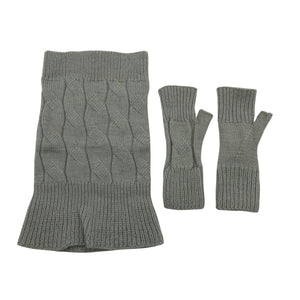 Naisten Handmade - Tuubihuivi, koko Mini - Harmaa (1)