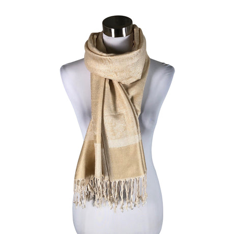 Naisten Pashmina - Kaulaliina, koko Maxi - Beige ()