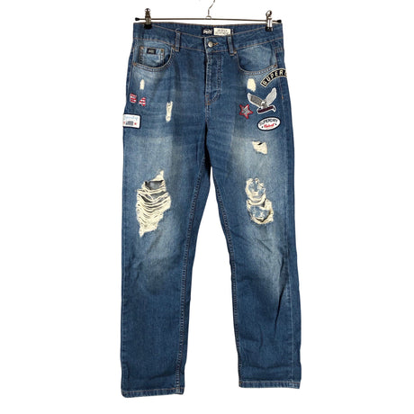 Naisten Superdry - Farkut, koko W28 - Sininen ()
