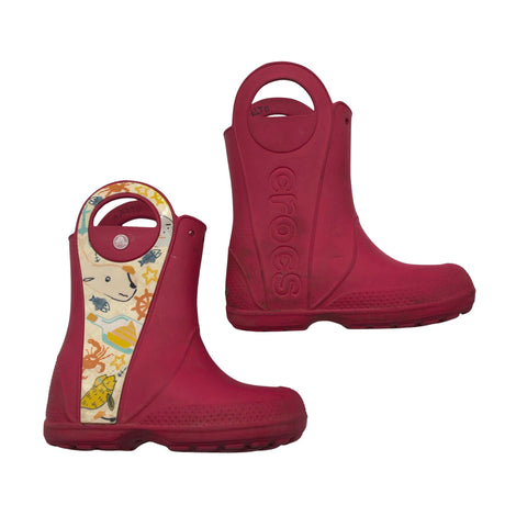 Tyttöjen Crocs - Kumisaappaat, koko 32 - Pinkki ()