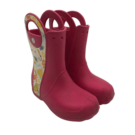 Tyttöjen Crocs - Kumisaappaat, koko 32 - Pinkki (2)
