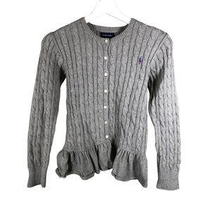 Tyttöjen Polo Ralph Lauren - Neuletakki, koko 164 - 170 - Harmaa (1)