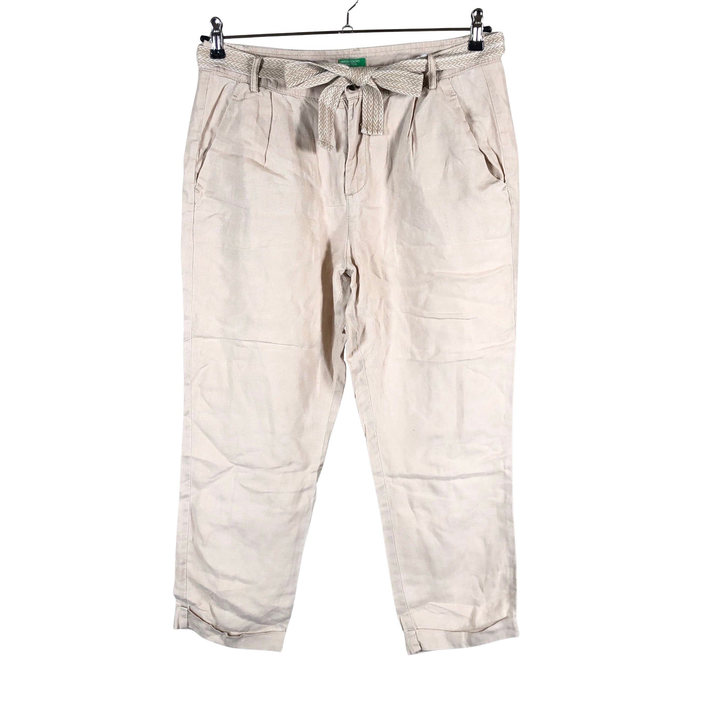 Naisten Benetton - Kangashousut, koko 38 - Beige (1)