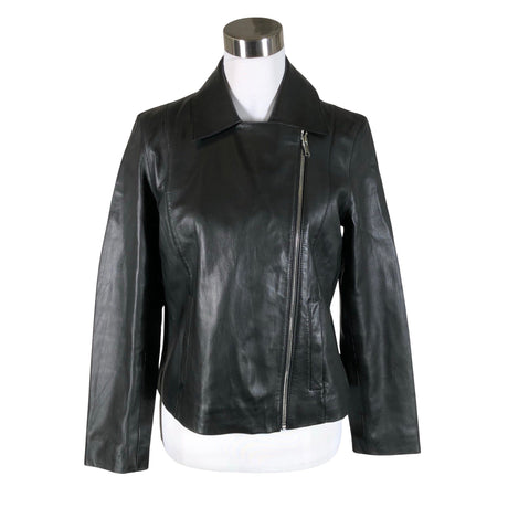 Naisten Massimo Dutti - Nahkatakki, koko 38 - Musta ()