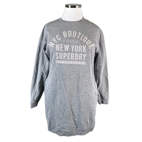 Naisten Superdry - Collegemekko, koko 42 - Harmaa ()