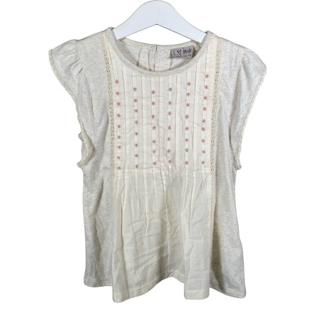 Tyttöjen Next - T-paita, koko 104 - 110 - Beige ()